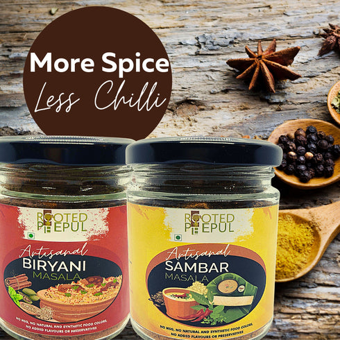 Rooted Peepul Artisanal Chola Masala | No Onion, No Garlic| More Spice Less Chilli